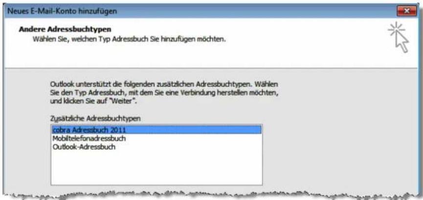 COBRA Adress PLUS 2017 - Outlook 2007 - 3