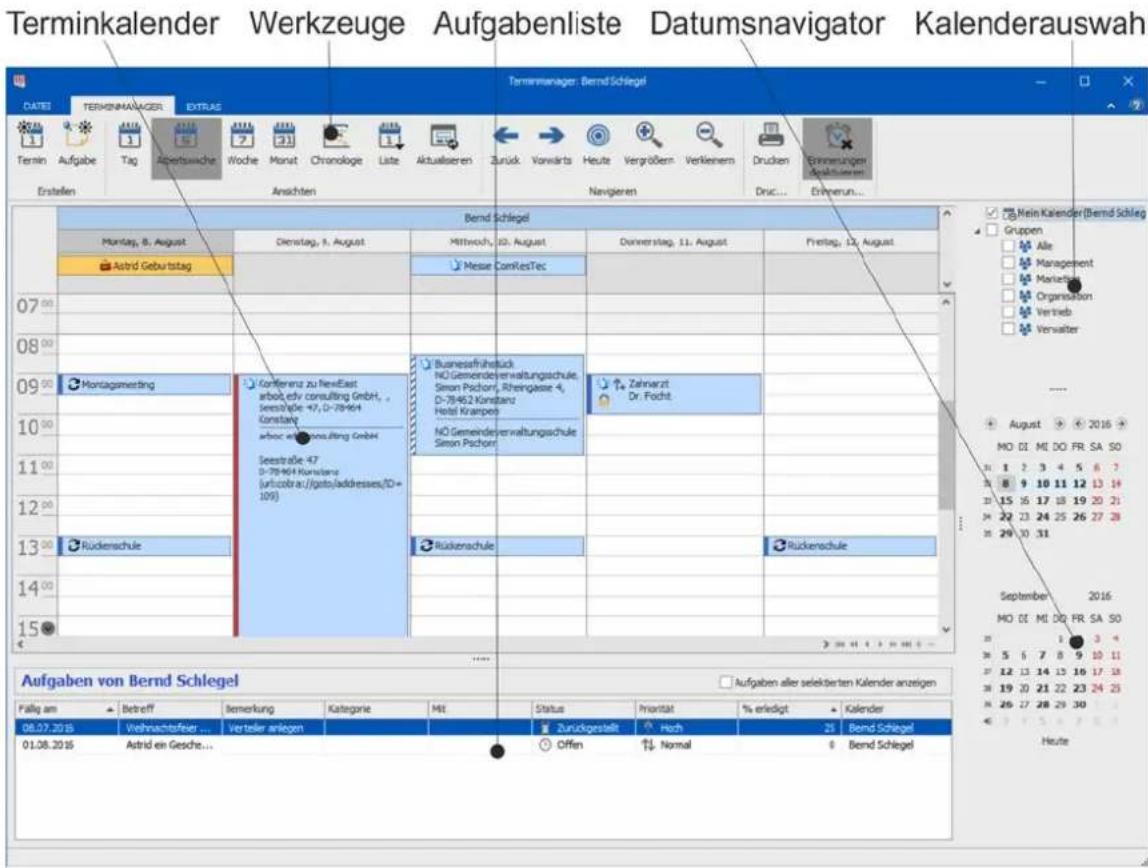 COBRA Adress PLUS 2017 - Mit dem Terminmanager arbeiten - 1
