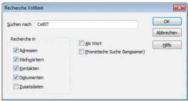 COBRA Adress PLUS 2017 - Volltext-Recherche - 1