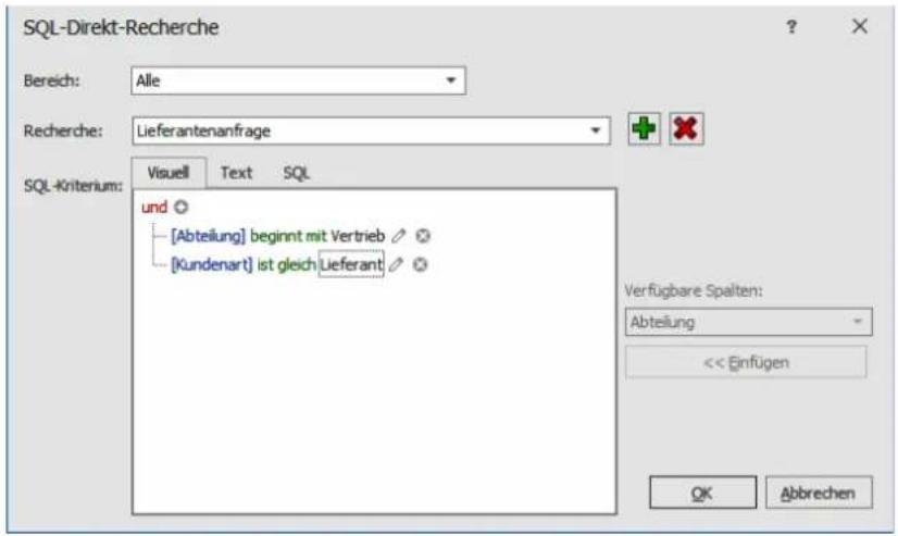 COBRA Adress PLUS 2017 - SQL-Recherche - 2