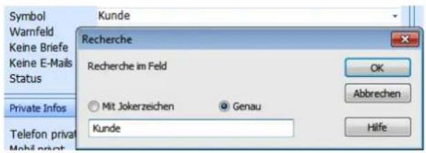 COBRA Adress PLUS 2017 - Einen Feldinhalt in allen Adressen recherchieren - 2
