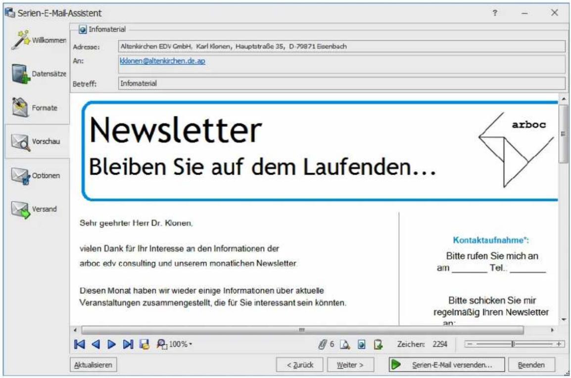 COBRA Adress PLUS 2017 - Schritt 3 – Vorschau - 1