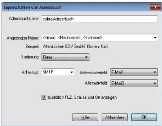 COBRA Adress PLUS 2017 - Ein neues Adressbuch für E-Mail einrichten - 3