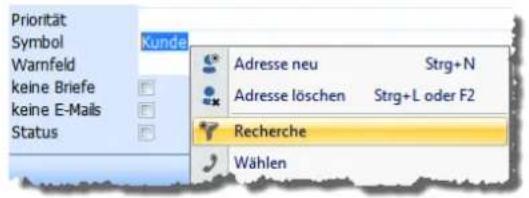 COBRA Adress PLUS 2017 - Einen Feldinhalt in allen Adressen recherchieren - 1