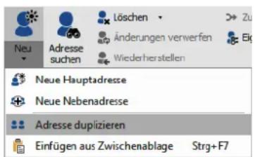 COBRA Adress PLUS 2017 - Adresse duplizieren - 1