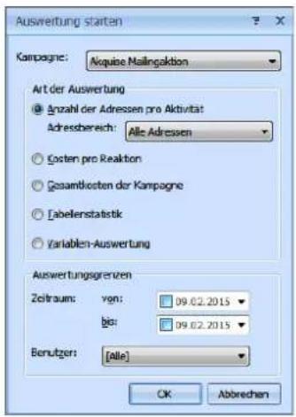 COBRA Adress PLUS 2017 - Kampagne auswerten - 1