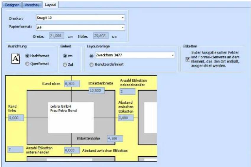 COBRA Adress PLUS 2017 - Layout - 2