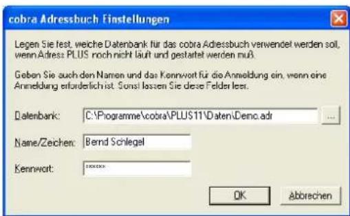 COBRA Adress PLUS 2013 - Outlook 2003 - 4