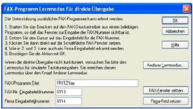 COBRA Adress PLUS 2013 - Übergabe der Faxnummer an ein nicht unterstütztes Faxprogramm einrichten - 2