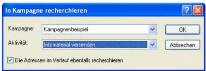 COBRA Adress PLUS 2013 - In der Kampagne recherchieren - 1