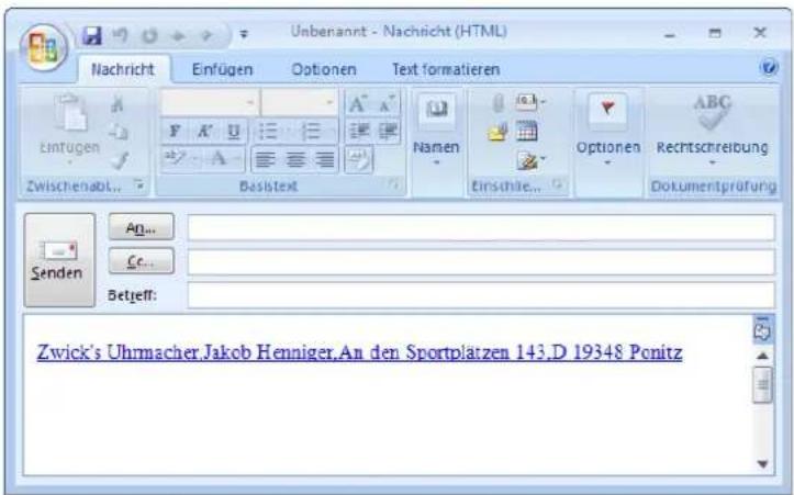 COBRA Adress PLUS 2013 - Einzel-E-Mail mit Datensatz - 1