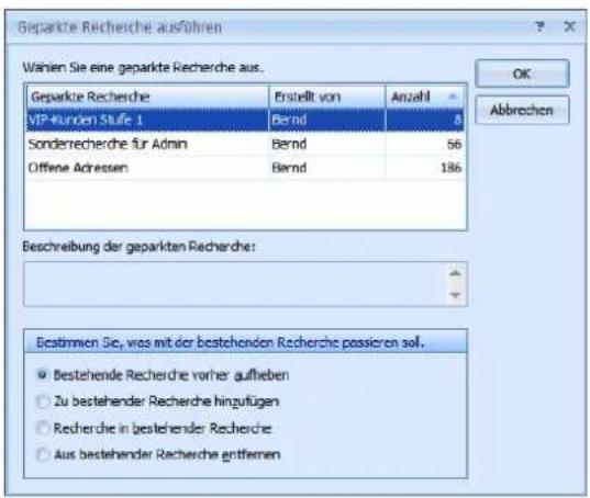 COBRA Adress PLUS 2013 - Geparkte Recherchen - 2