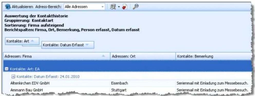 COBRA Adress PLUS 2013 - Sortieren und Gruppieren - 1