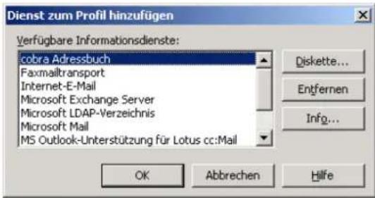 COBRA Adress PLUS 2013 - Outlook-Versionen vor Outlook 2003 - 1
