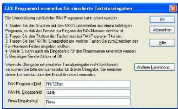 COBRA Adress PLUS 2013 - Übergabe der Faxnummer an ein nicht unterstütztes Faxprogramm einrichten - 1