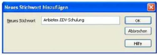 COBRA Adress PLUS 2013 - Ein neues Stichwort erfassen - 1