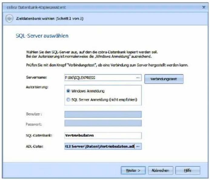 COBRA Adress PLUS 2013 - Daten in eine andere Datenbank speichern - 1