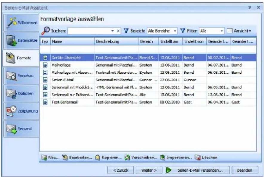 COBRA Adress PLUS 2013 - Schritt 2 – Mailformate neu anlegen oder bearbeiten - 1
