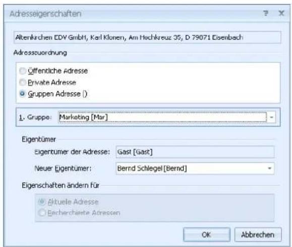 COBRA Adress PLUS 2013 - Adresseigenschaften bearbeiten - 1
