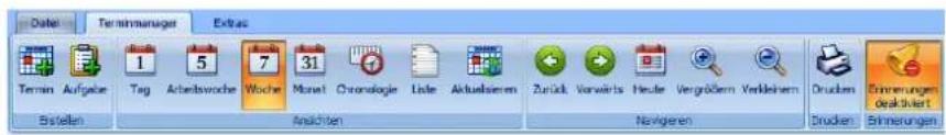 COBRA Adress PLUS 2013 - Symbolleiste für Termine - 1