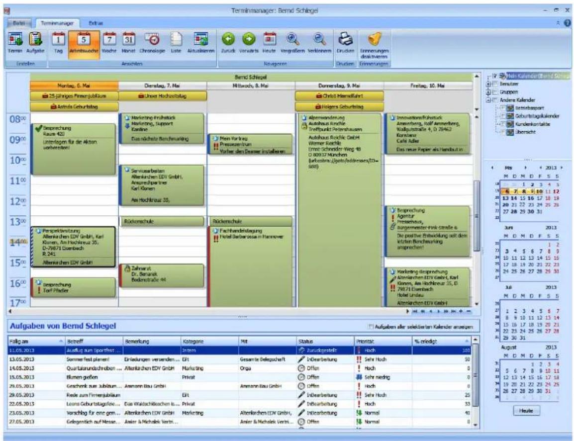 COBRA Adress PLUS 2013 - Termine planen - 1