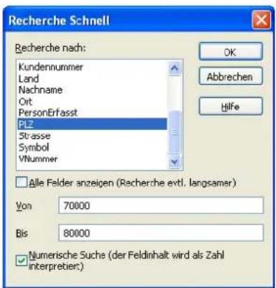COBRA Adress PLUS 2013 - Schnelle Recherche - 1
