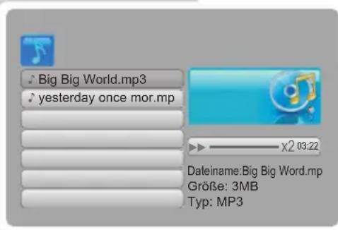 Big Big World.mp3 yesterday once mor.mp x2 03:22 Dateiname:Big Big Word.mp Größe: 3MB Typ: MP3