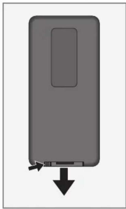 GRUNDIG GPF 6870 - Batterie einlegen - 1