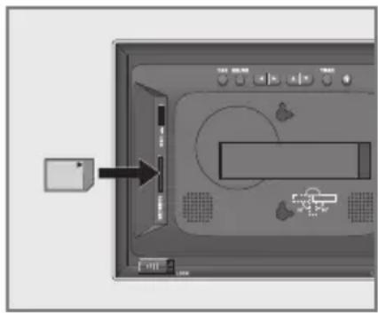 GRUNDIG GPF 6870 - Speicherkarte entnehmen - 1
