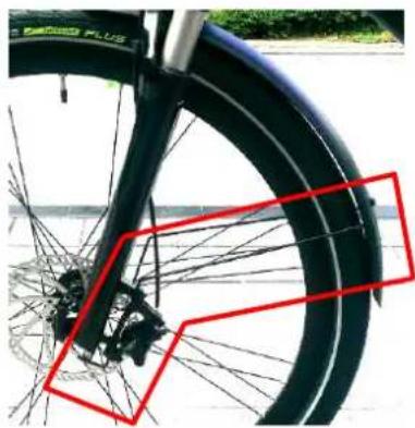 BESV LX1 - Front Fender and Reflector - 6