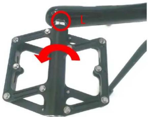 BESV LX1 - Set up the left pedal - 1
