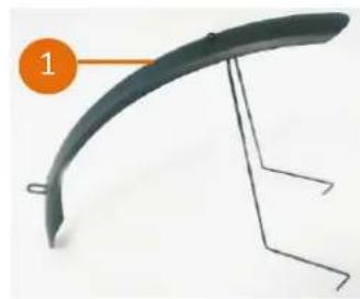 BESV LX1 - Front Fender and Reflector - 1