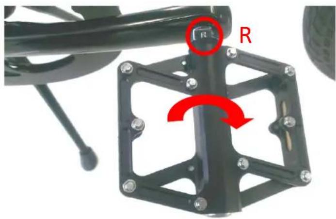 BESV LX1 - Set up the right pedal - 1