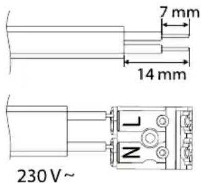 North Light Flush 36-6462 - C) Mounted on a ceiling/wall with surface mounted cable - 2