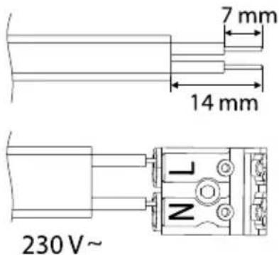 North Light Flush 36-6462 - C) Montage an Decke/Wand mit Aufputzleitung - 2