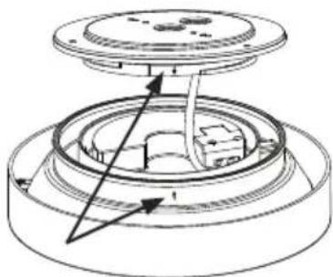 North Light Flush 36-6462 - A) Mounted onto a recessed ceiling pattress - 4