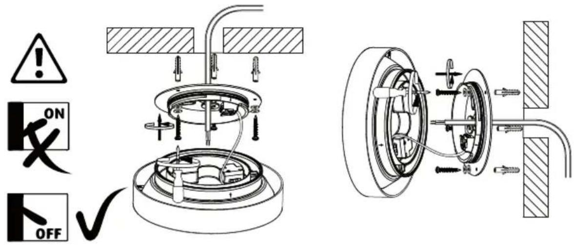 North Light Flush 36-6461 - B) Mounted directly onto a ceiling or wall - 1