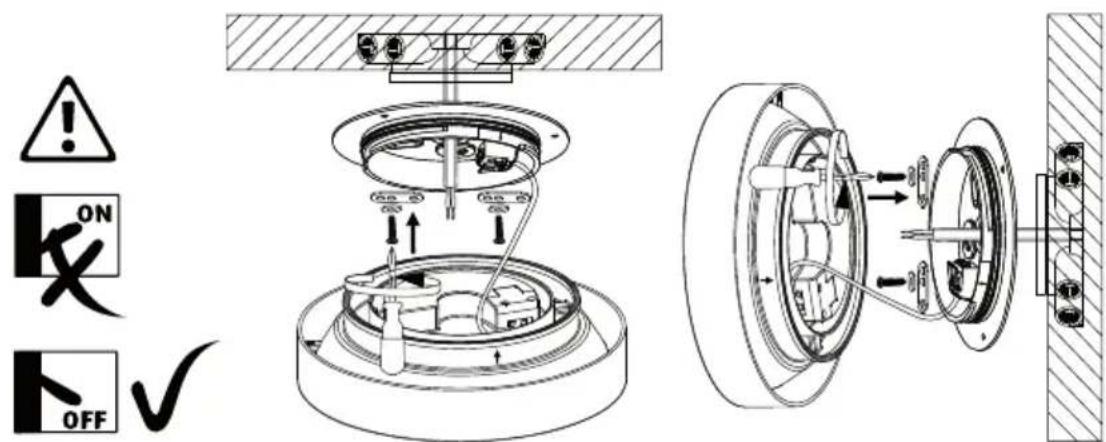 North Light Flush 36-6461 - A) Asennus uppoasennettavaan kattorasiaan - 1
