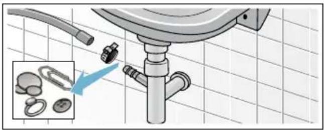 BOSCH WAE282F0 - Ablaufschlauch am Siphon verstopft - 1