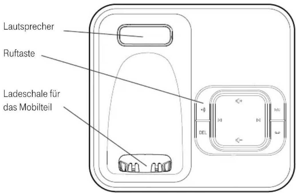 T-Mobile Sinus A 206 - Bedienelemente an der Basisstation - 1