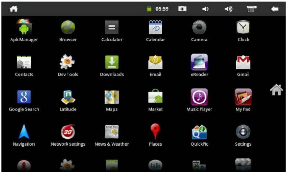 Smartbook Fun Pad 7 Slim - Hauptinterface - 2