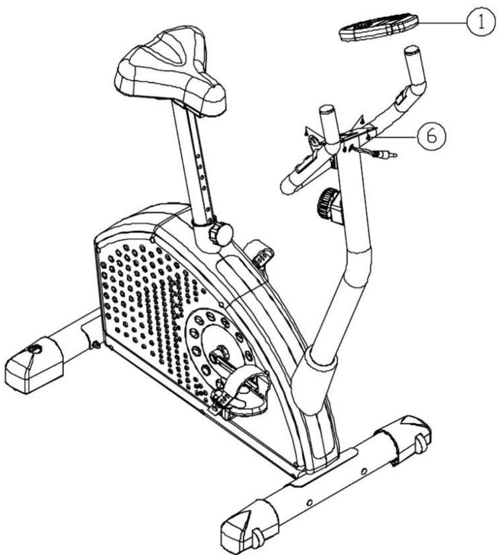 Homesport HTR 3000 - Schritt 6: Befestigung des Computers - 1
