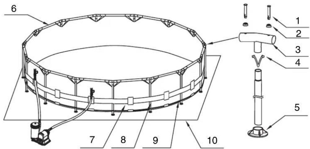 INTEX Metal Frame - TEILERREFERENZ - 2