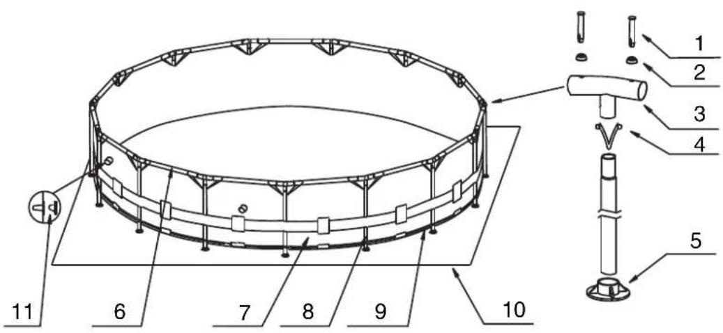INTEX Metal Frame - TEILERREFERENZ - 1