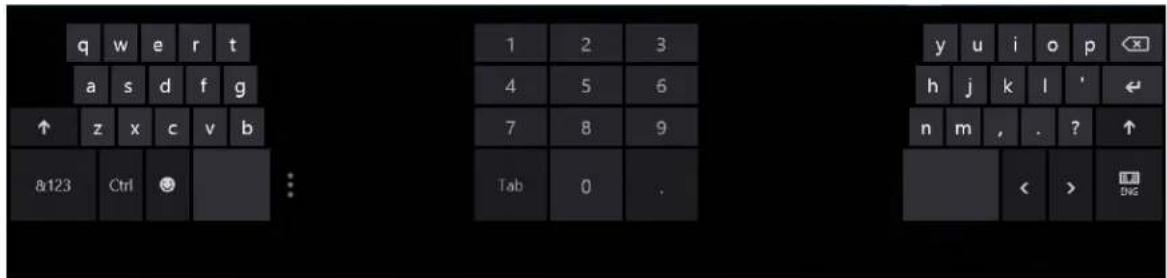 q w e r t a s d f g ↑ z x c v b &123 Ctrl 1 2 3 4 5 6 7 8 9 Tab 0 . y u i o p h j k l ' n m , . ? ↑ < > DNG