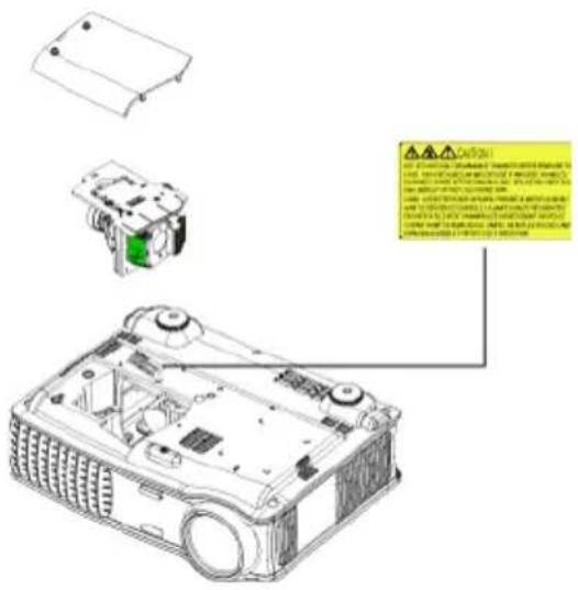 DELL 5100MP - Auswechseln der Lampe - 4
