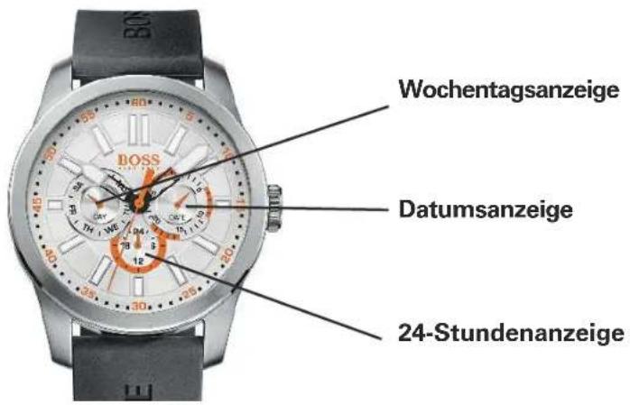 Hugo Boss Chicago 1550062 - Modelle mit mehreren Zählern für Wochentag, Datum und 24-Stundenanzeige - 1