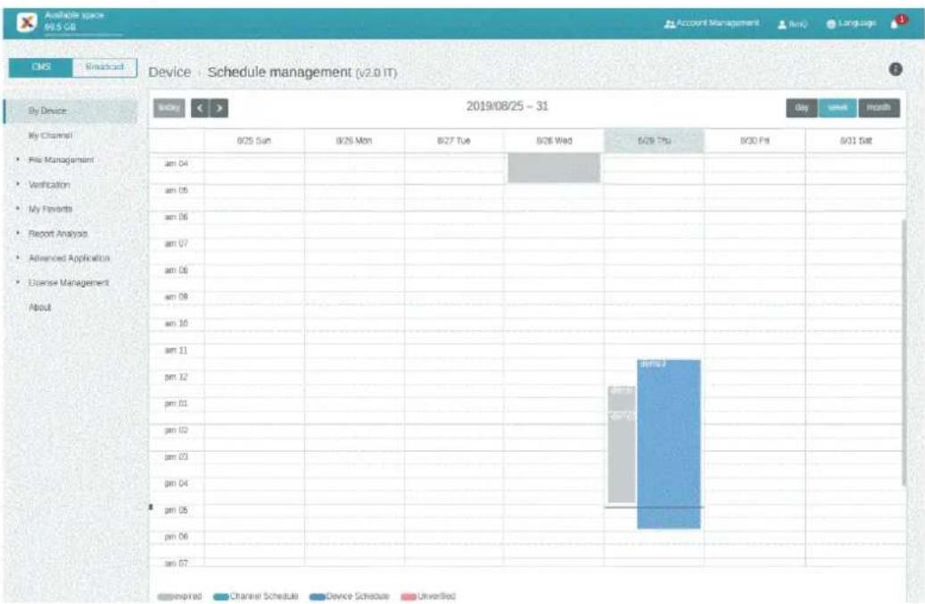 BENQ PL490 - Scheduling the content by channel - 7