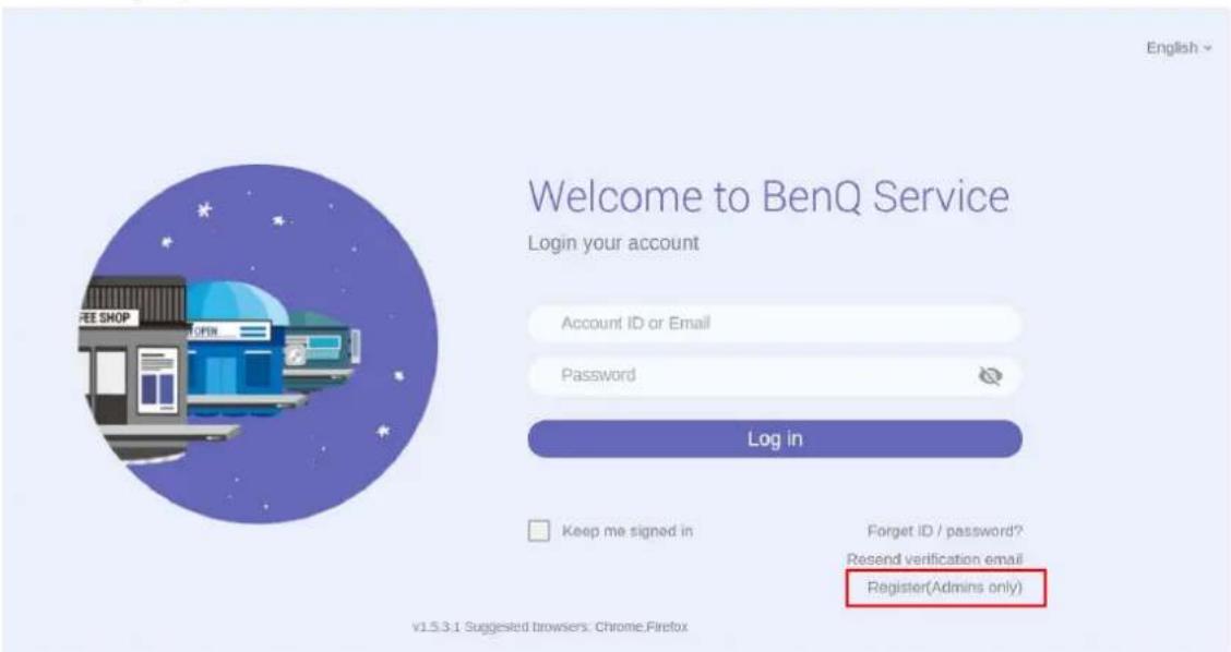 BENQ PL490 - Account - 2