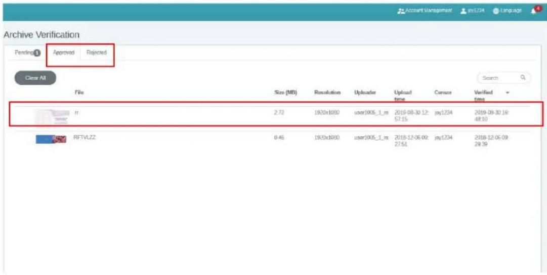 BENQ PL490 - You need to fill in the reason you reject the file to be added to the schedule. This is a required field. Click Submit to proceed. - 2